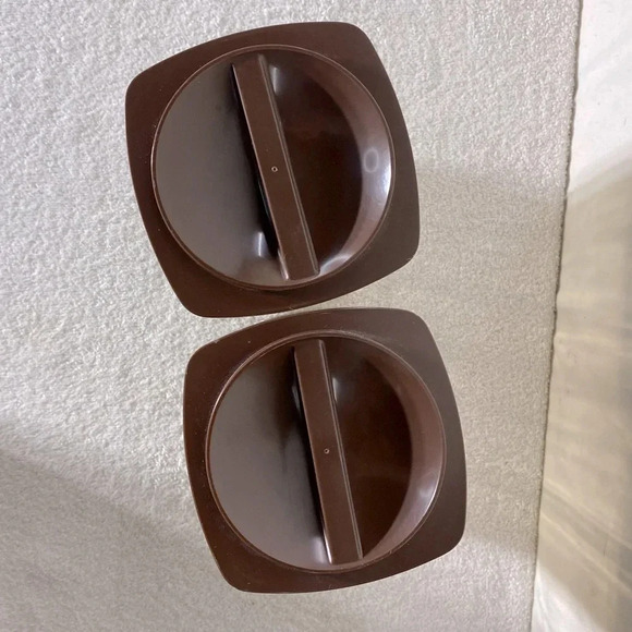 Vintage  Brown Transparent Plastic Canister Set - Picture 7 of 11